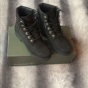Women’s black Timberland boots